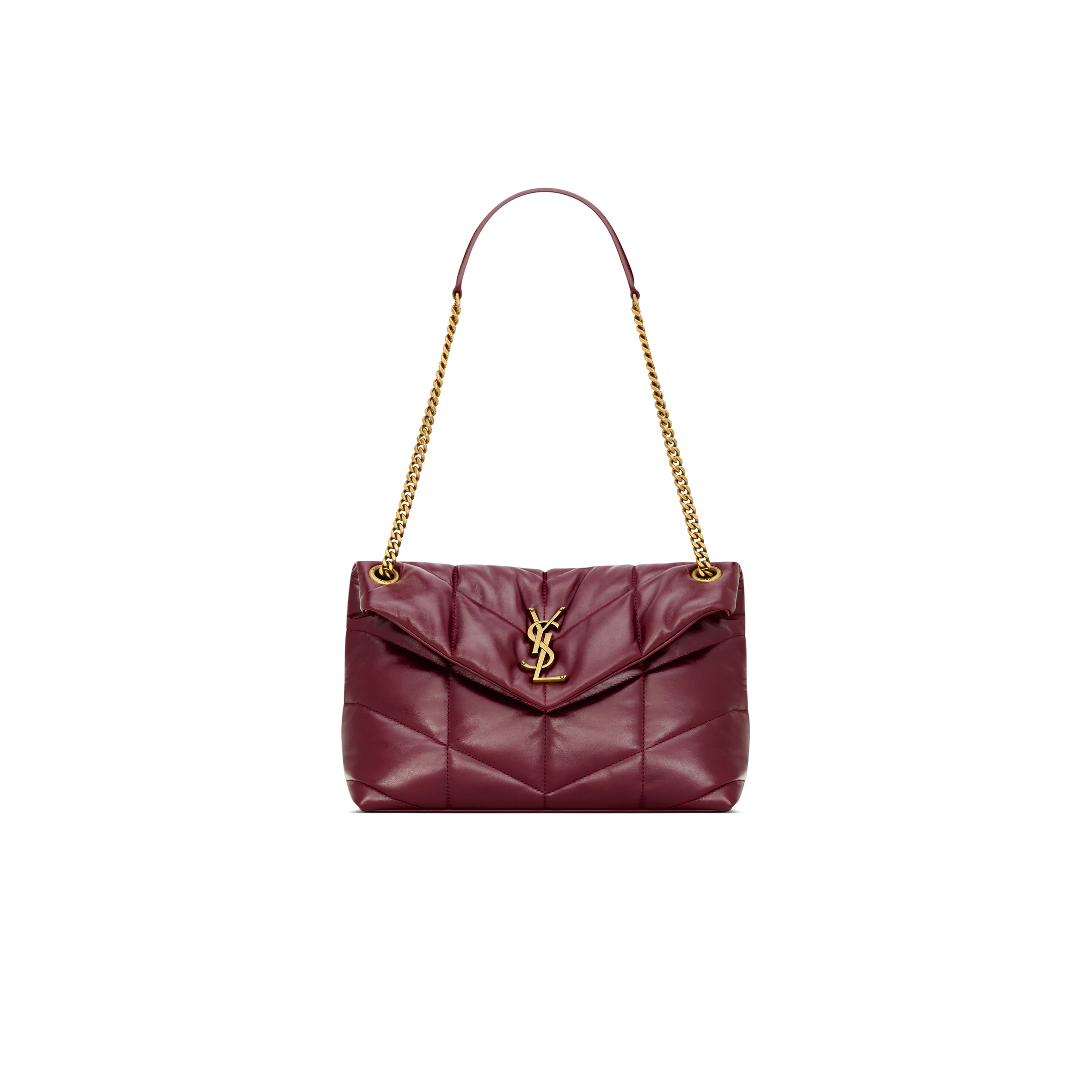 YSL PUFFER SMALL IN SHINY LEATHER 577476AAFE16593 (29*17*11cm) YSL PUFFER SMALL IN SHINY LEATHER 577476AAFE16593 (29*17*11cm)